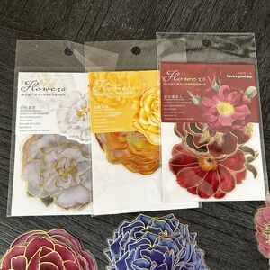 Knaid | Flower Stickers/Decals | Large Size